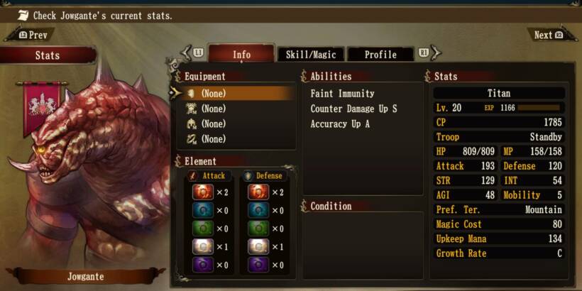 Brigandine: The Legend of Runersia - Kostenlose PS4 Demo und neue Inhalte angekündigt 5 05 New monster Titan