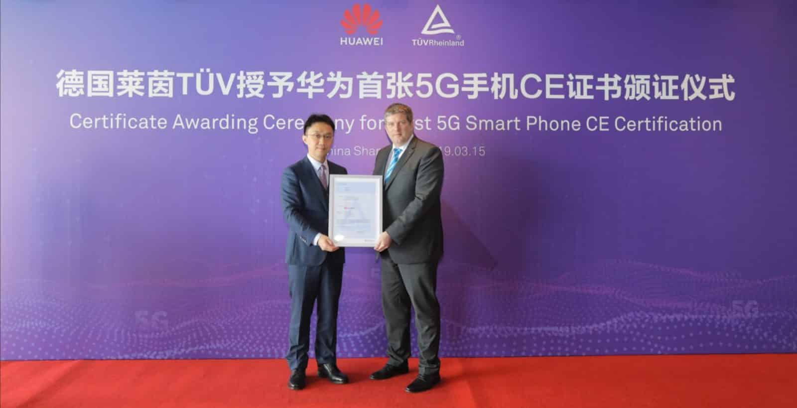 HUAWEI Mate X erhält weltweit erstes 5G-CE-Zertifikat 2 HUAWEI HUAWEI Mate X TÜV Rheinland