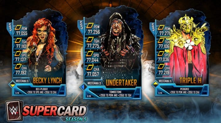WWE SuperCard - Tier 35-Karten erschienen 3 WWE SuperCard Season 5