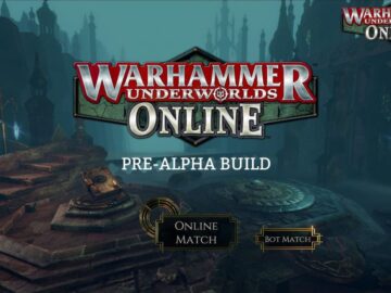 Warhammer Underworlds: Online Pre Alpha Menu
