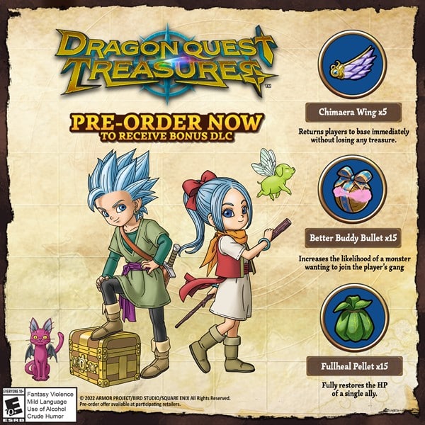 Dragon Quest Treasures ab sofort als physische Version vorbestellbar
