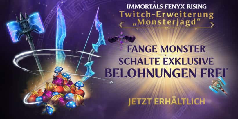 Immortals Fenyx Rising: Monster jagen mit Twitch Streamern 2 IFR static twitch extension 20201127 6PM CET DE