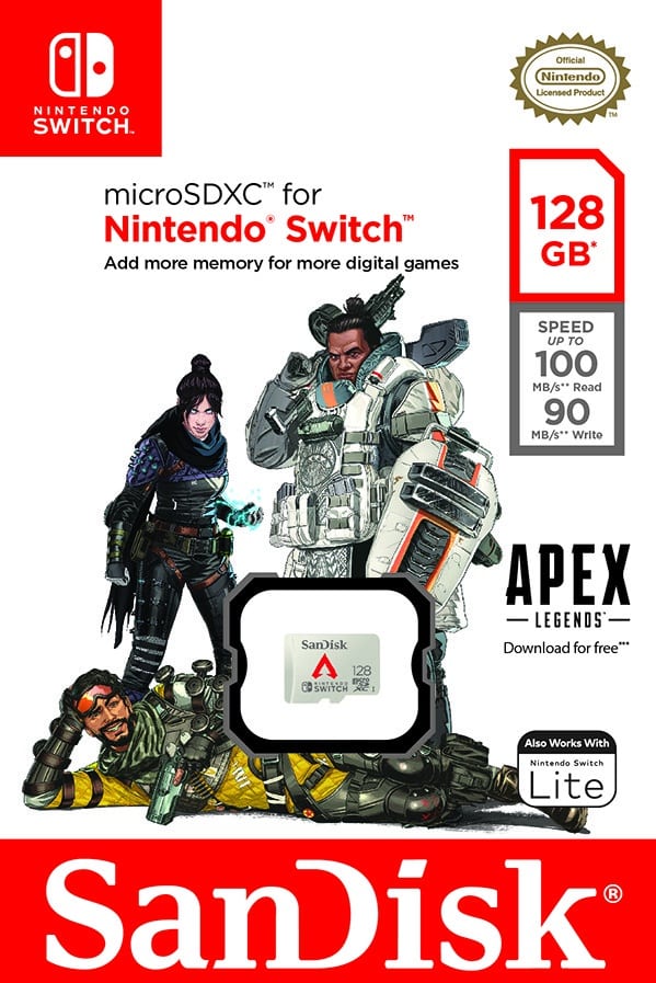 SanDisk bringt neue Speicherkarte im Apex Legends-Design für Nintendo Switch 2 Sandisk Apex Legends